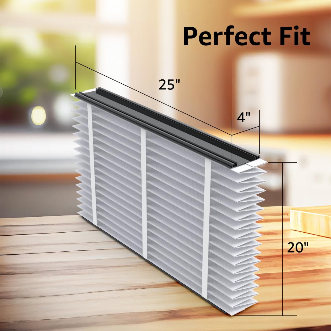 Aprilaire 213 Replacement Air Filter - MERV 13, 20x25x4, Collapsible Design - Compatible with Aprilaire 1210, 1620, 2120, 2200, 2210, 2216, 3210, 4200 Air Purifiers (1 Pack) - Perfect for Home, Office & HVAC System Air Purification