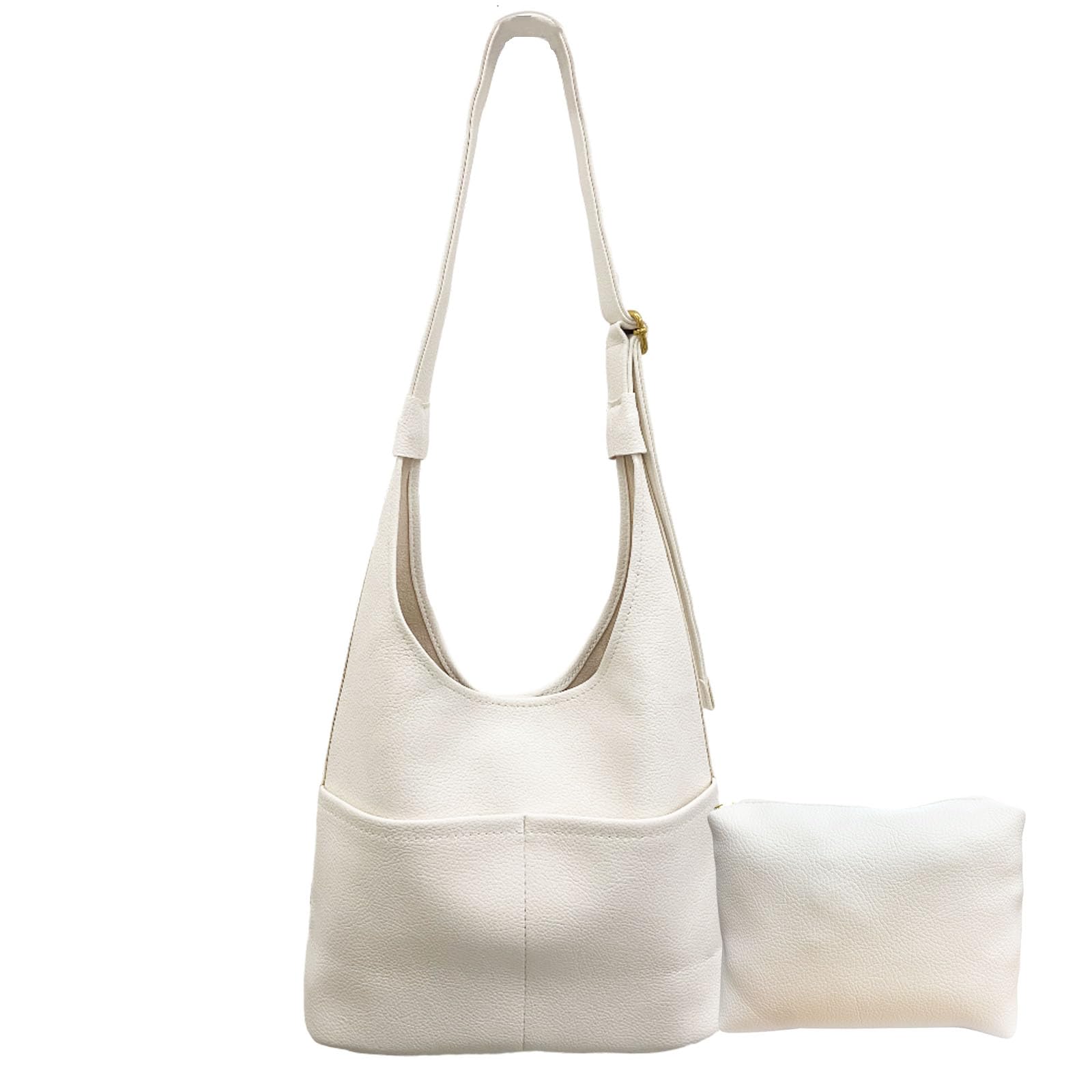 Stylish Women's Large Faux Leather Hobo Shoulder Bag - Trendy 2024 PU Tote Purse for Work, Travel & Everyday Use