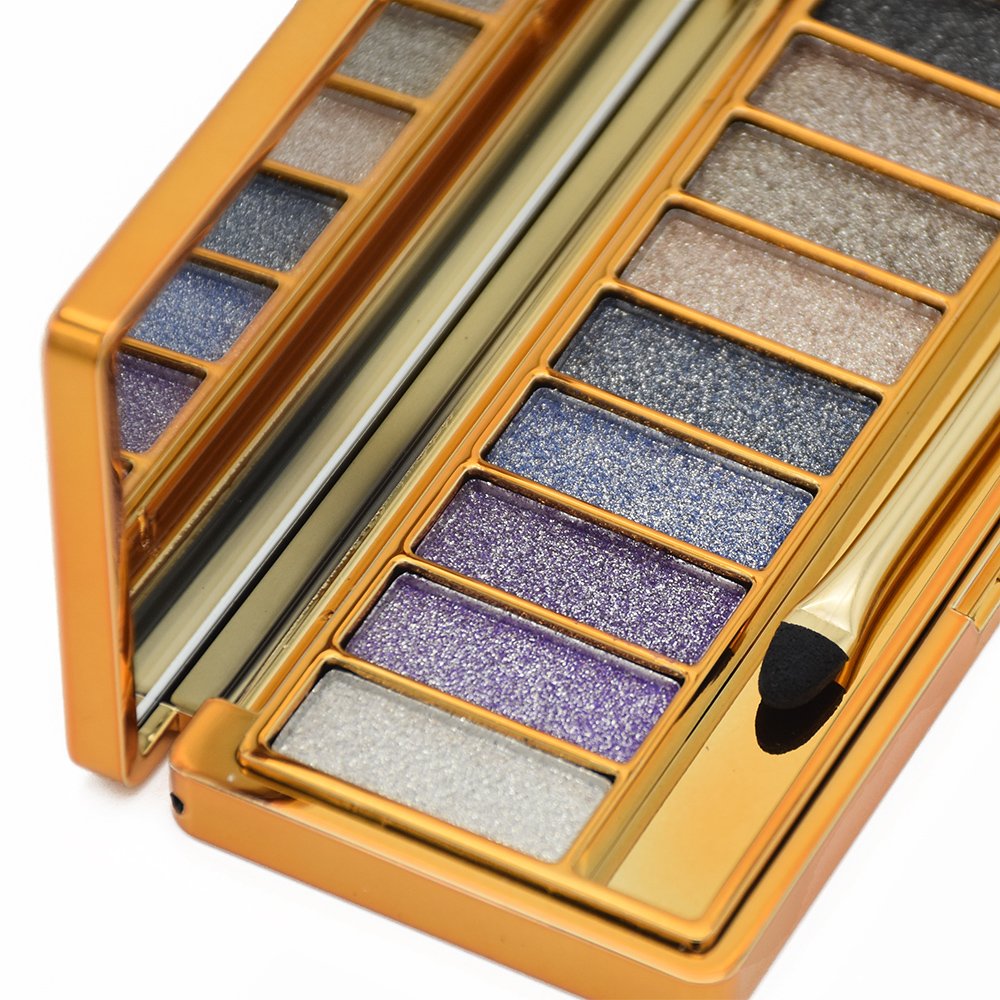 Glitter Eyeshadow Palette - 9 Shimmer Colors for Long Lasting Makeup | Party & Night Out