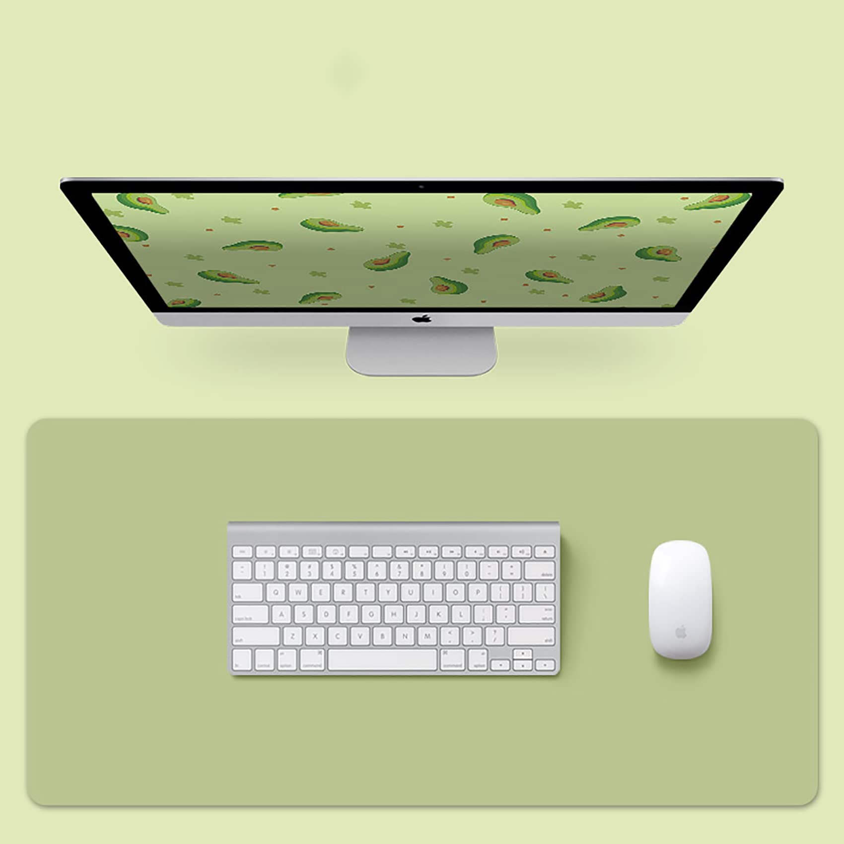 Premium PU Leather Desk Pad - Waterproof Large Mouse Pad & Keyboard Mat (60x30cm/23.6x11.8