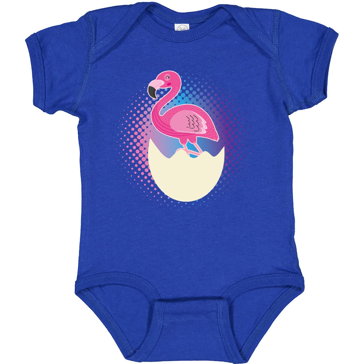 Inktastic Easter Flamingo Egg Hatching Baby Bodysuit for Girls - Cute Easter Outfit for Baby Girls & Toddlers - Perfect for Easter Photos, Egg Hunts & Spring Celebrations