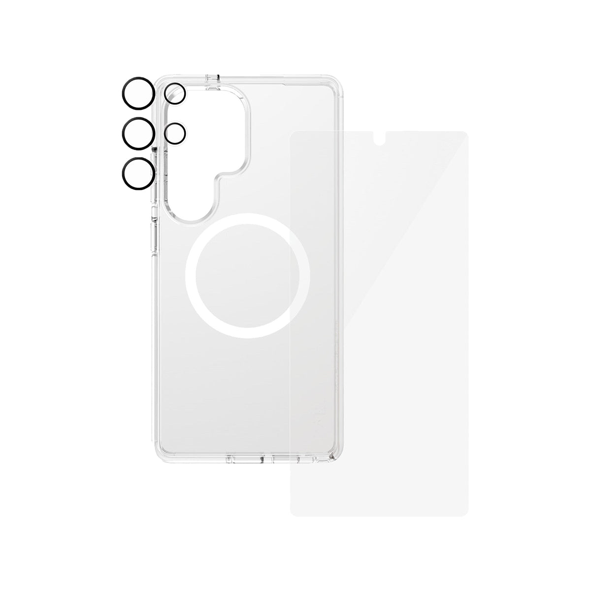 PanzerGlass CARE Flagship 3-in-1 Screen Protector Bundle for Samsung Galaxy S25 Ultra - Tempered Glass, Camera Lens Protector & Installation Kit - Perfect for Work, Travel & Everyday Protection