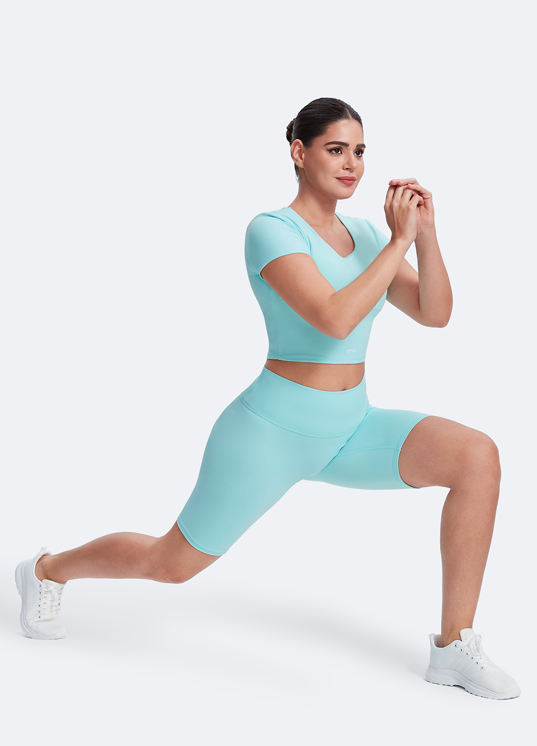 High Waist Sculpting Fit Pilates Shorts for Women - Breathable & Stretchy Workout Shorts for Yoga, Gym, and Home Fitness