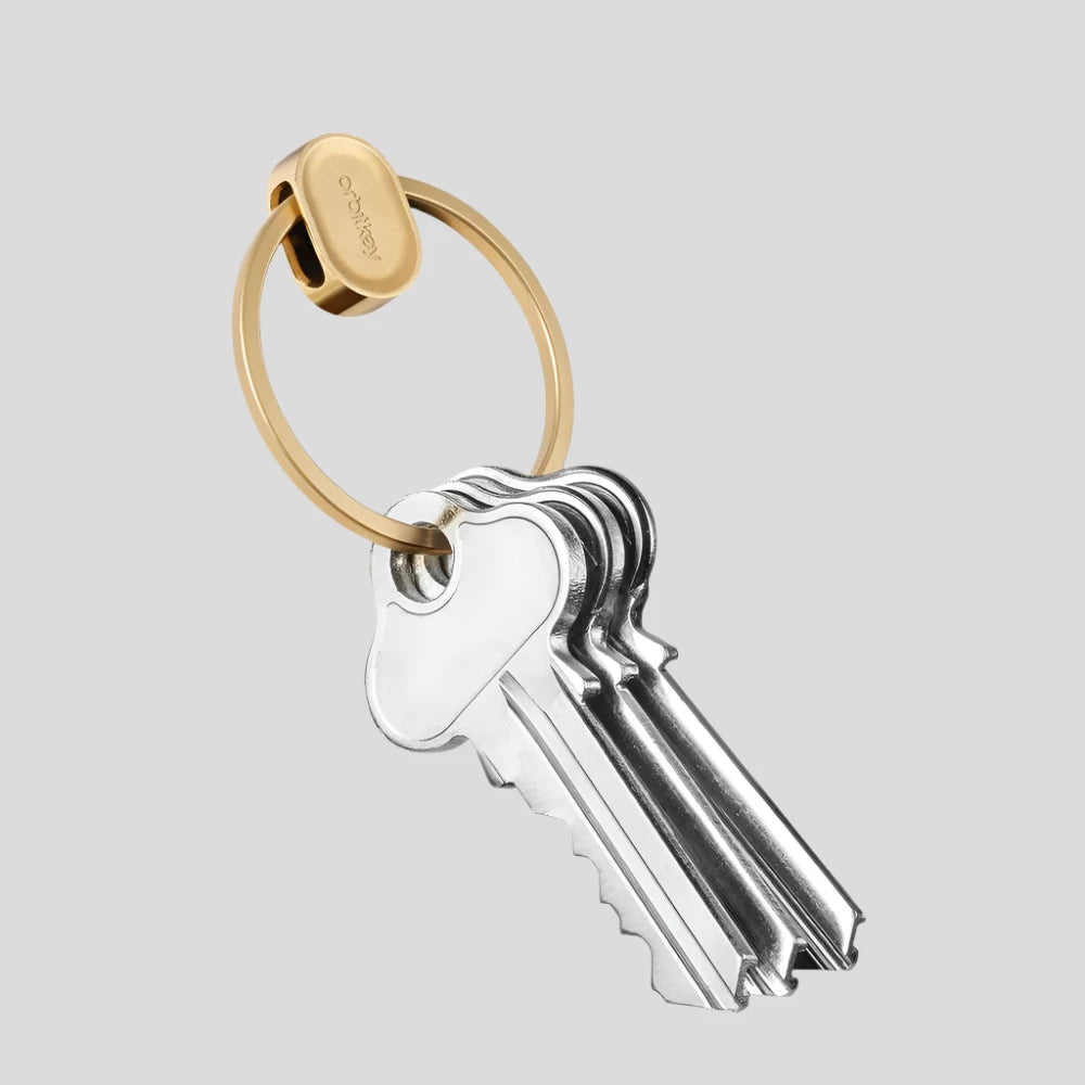 Orbitkey Premium Key Organizer - Gold | Compact & Stylish Key Holder for Home, Office & Travel Accessories