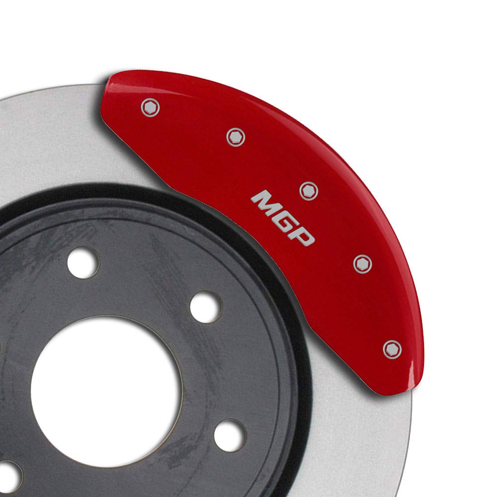 Premium Chrome Red MGP Caliper Covers for Audi A4 B6 (2002-2006) - High-Performance Brake Caliper Upgrade for Enhanced Style & Protection - Perfect for Car Enthusiasts & Show Vehicles