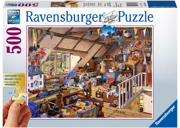 Premium 500-Piece Ravensburger Jigsaw Puzzles - Assorted Designs for Adults & Kids - Perfect for Family Game Nights & Stress Relief