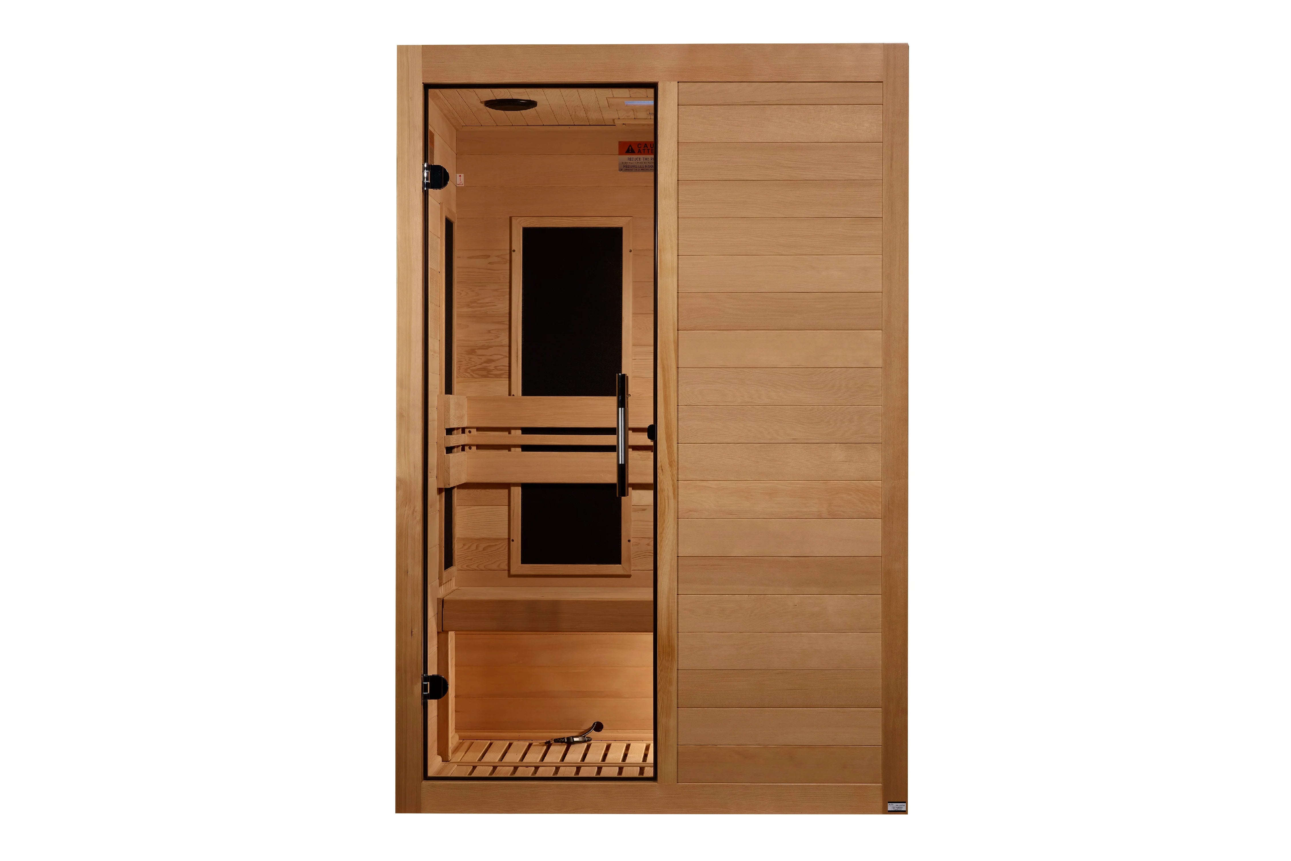 Maxxus S Line 2 Person Low EMF FAR Infrared Sauna for Home Relaxation & Detox - Wooden Spa Cabin for Health & Wellness