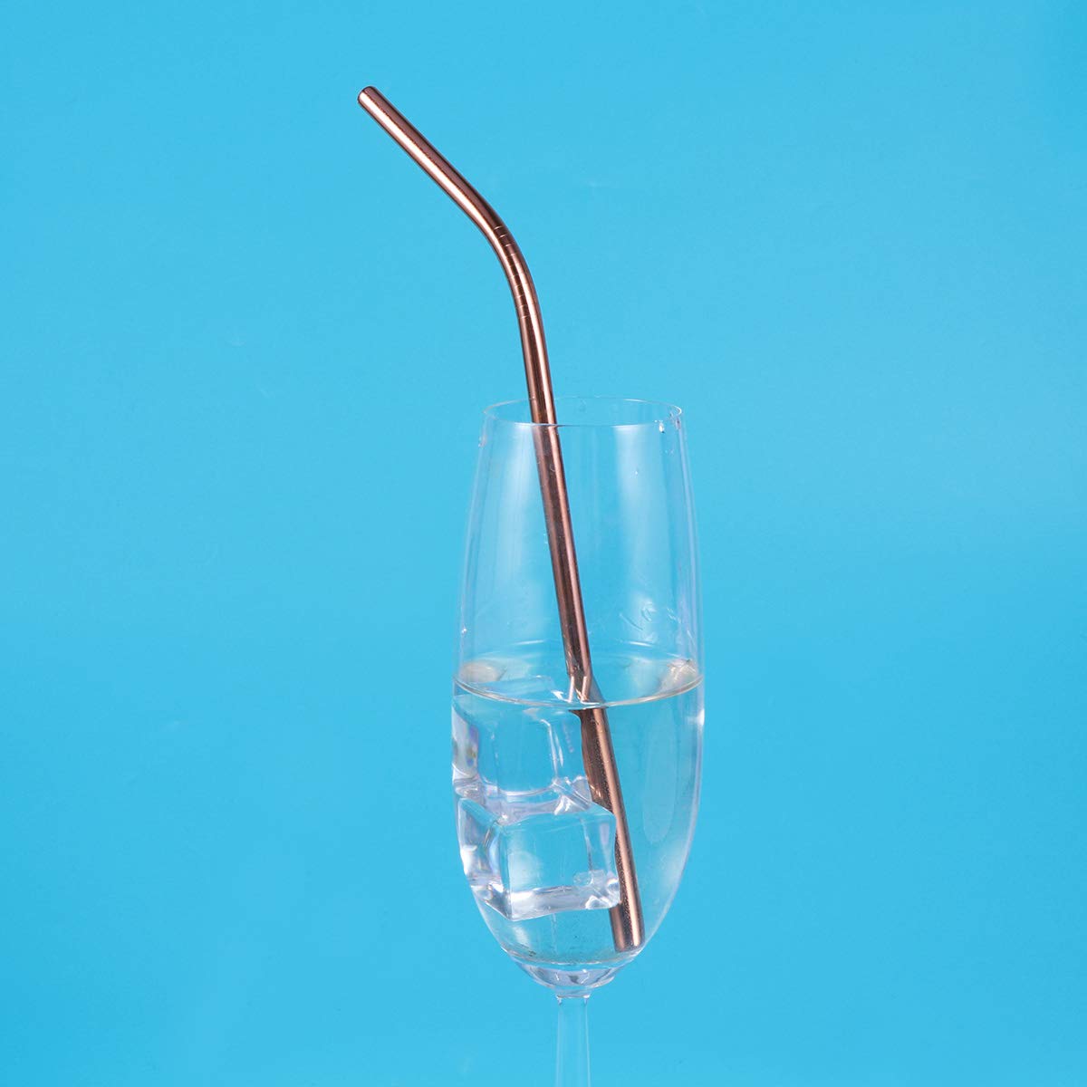 Cabilock 1 Pack Reusable Stainless Steel Drinking Straws - Straight Metal Straw for Smoothies, Iced Coffee & Cocktails - Eco-Friendly & Dishwasher Safe