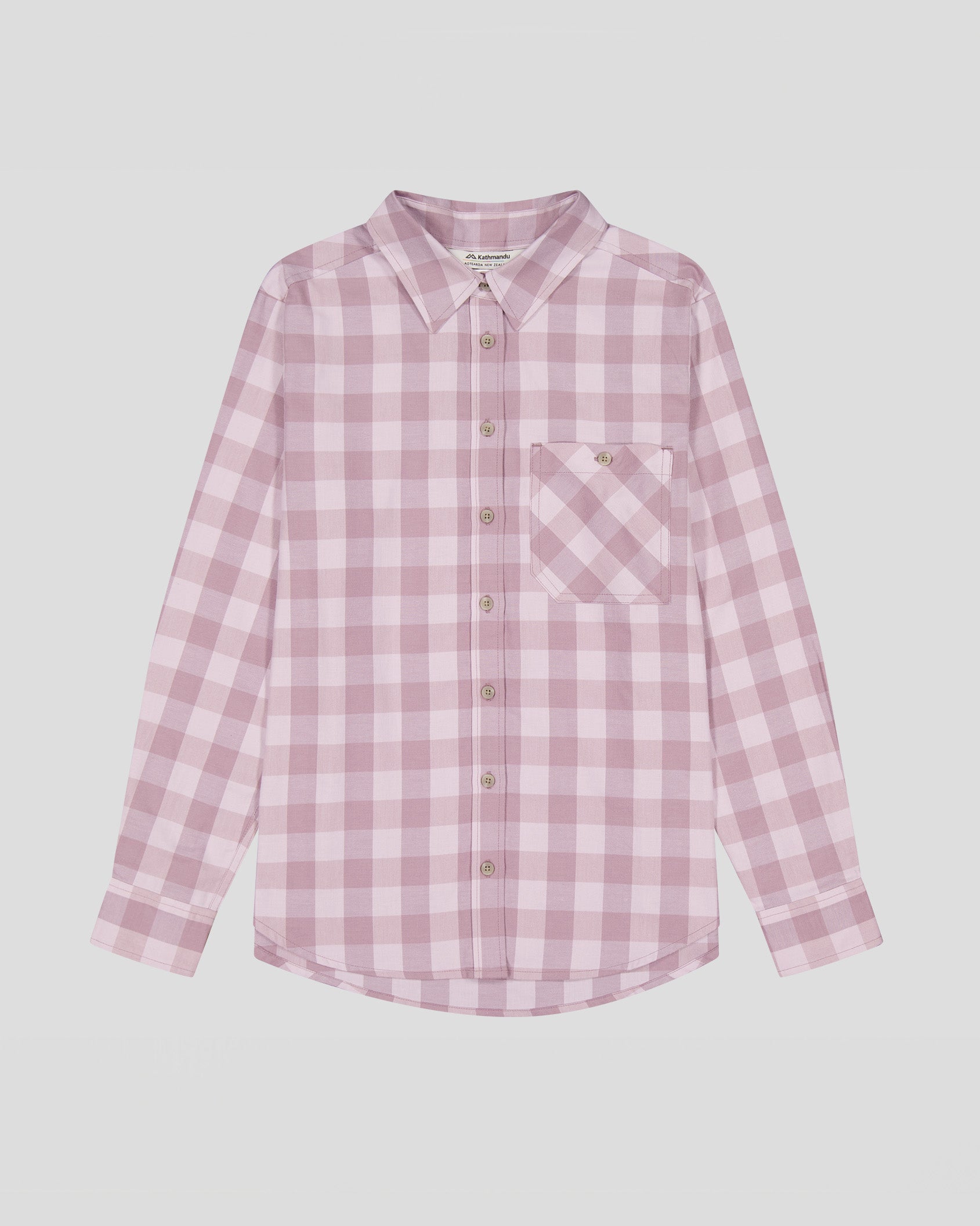 Women's Fyfe Long Sleeve Shirt - Thistle Gingham Plaid Top for Casual Wear & Office Outfits | Stylish Fall & Winter Fashion