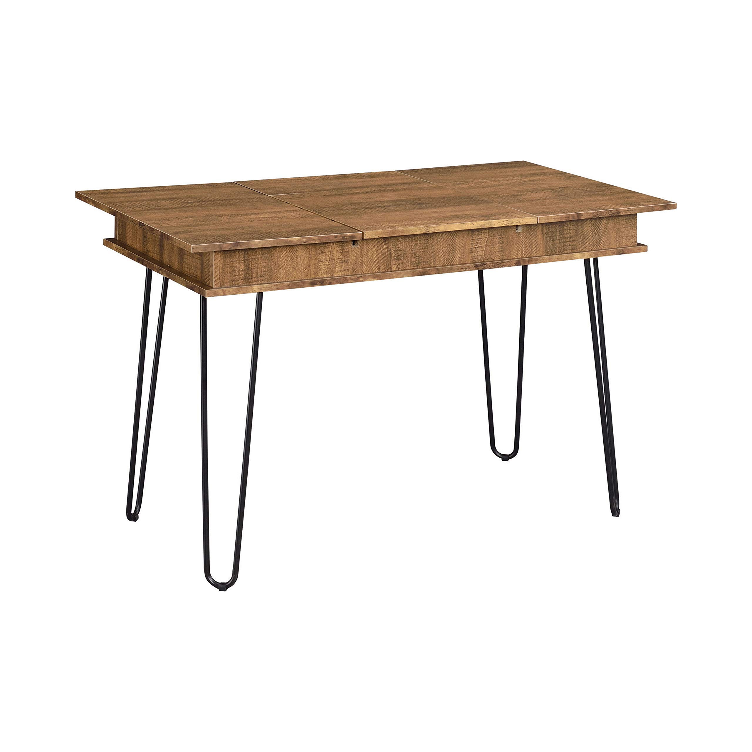Coaster Furniture Sheeran 4-Drawer Writing Desk with Hidden Storage - Rustic Amber Finish - 47.25