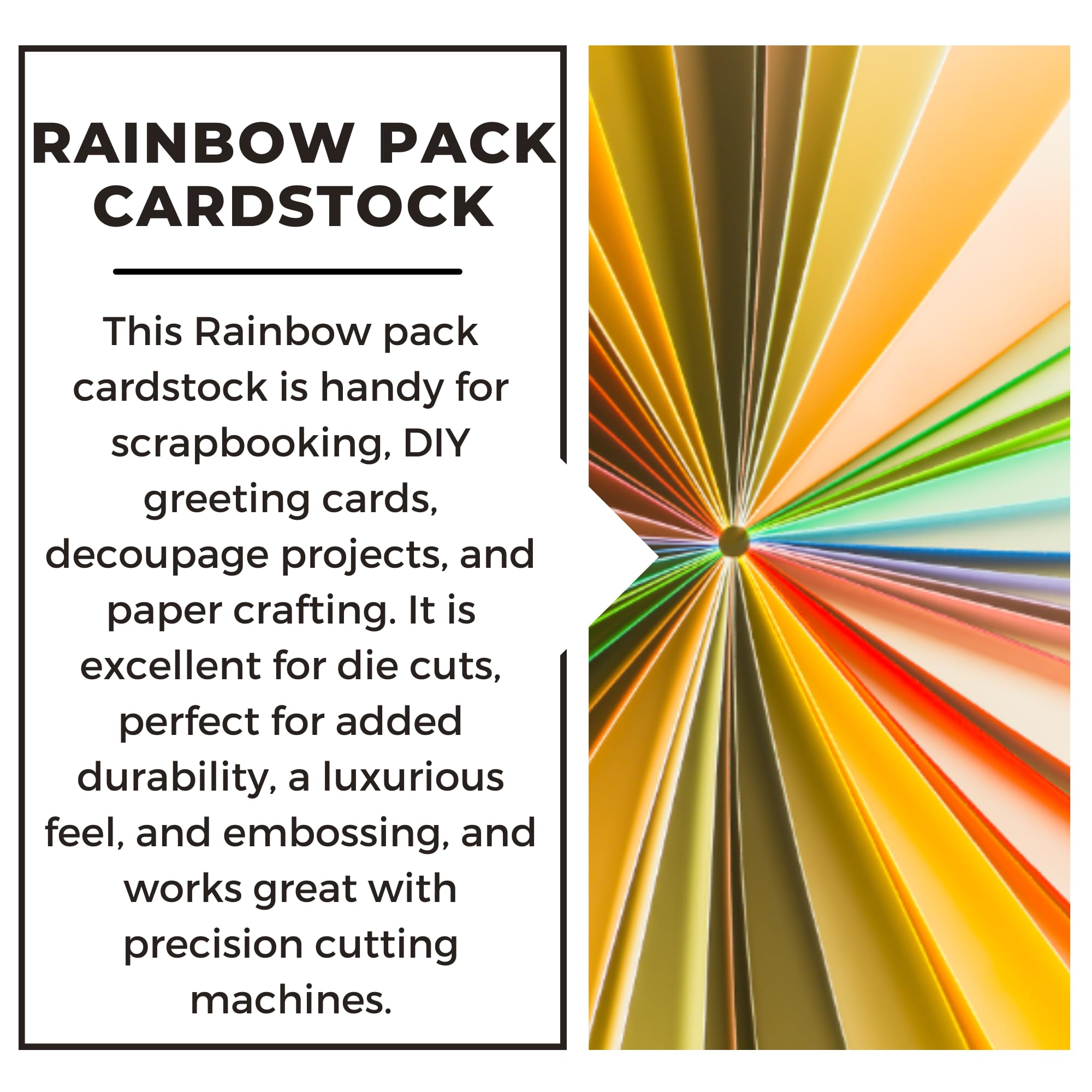 65lb Rainbow Cardstock Paper 8.5