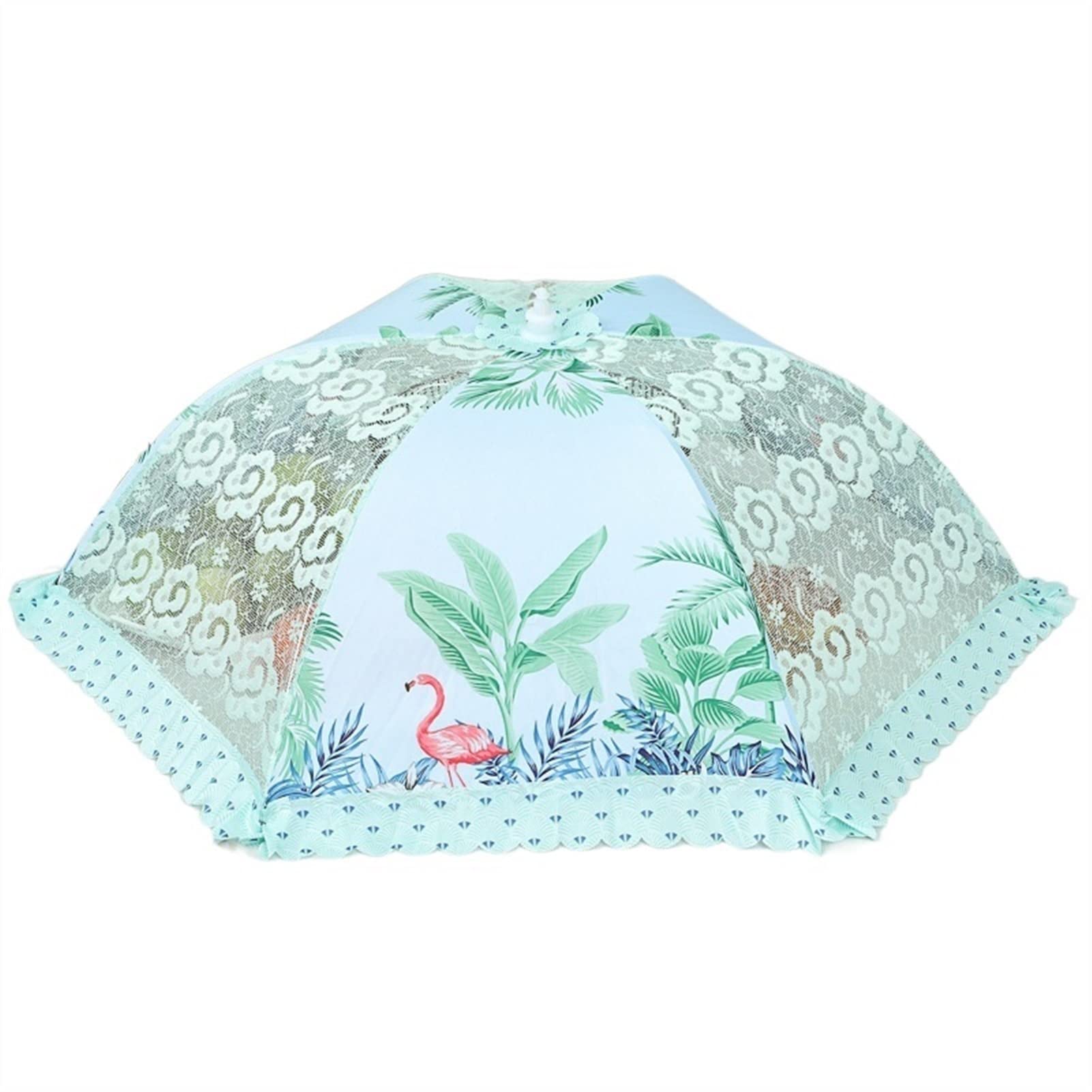 Foldable Food Covers for Leftovers - 20 Inch Round & Rectangle Kitchen Table Covers - Reusable Green Meal Protector for Dining, Picnics & Outdoor Gatherings