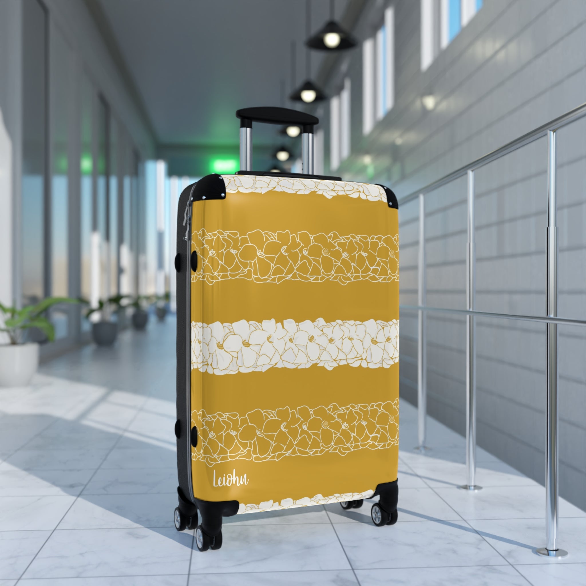 Double Puakenikeni Cabin Suitcase - Lightweight Expandable Carry-On Luggage with 360° Spinner Wheels for Travel, Business Trips & Weekend Getaways