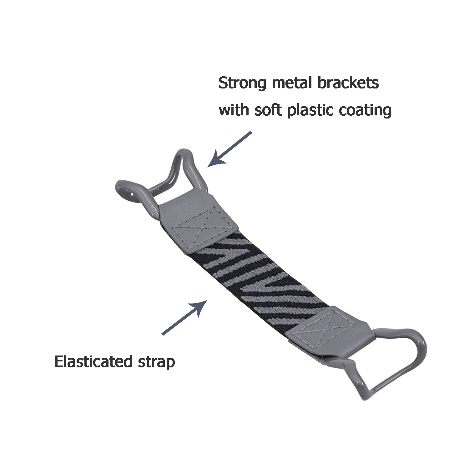 TFY Security Phone Hand Strap Holder - Compatible with iPhone 16 Pro Max, 15 Pro, 14 Plus, 13, 12 Pro, 11, XS, XR, X, 8 Plus, 7, SE & Samsung Galaxy S24, S23 - Anti-Slip Grip for Secure Phone Holding (Grey) - Perfect for Running, Hiking, Travel & Outdoor Activities