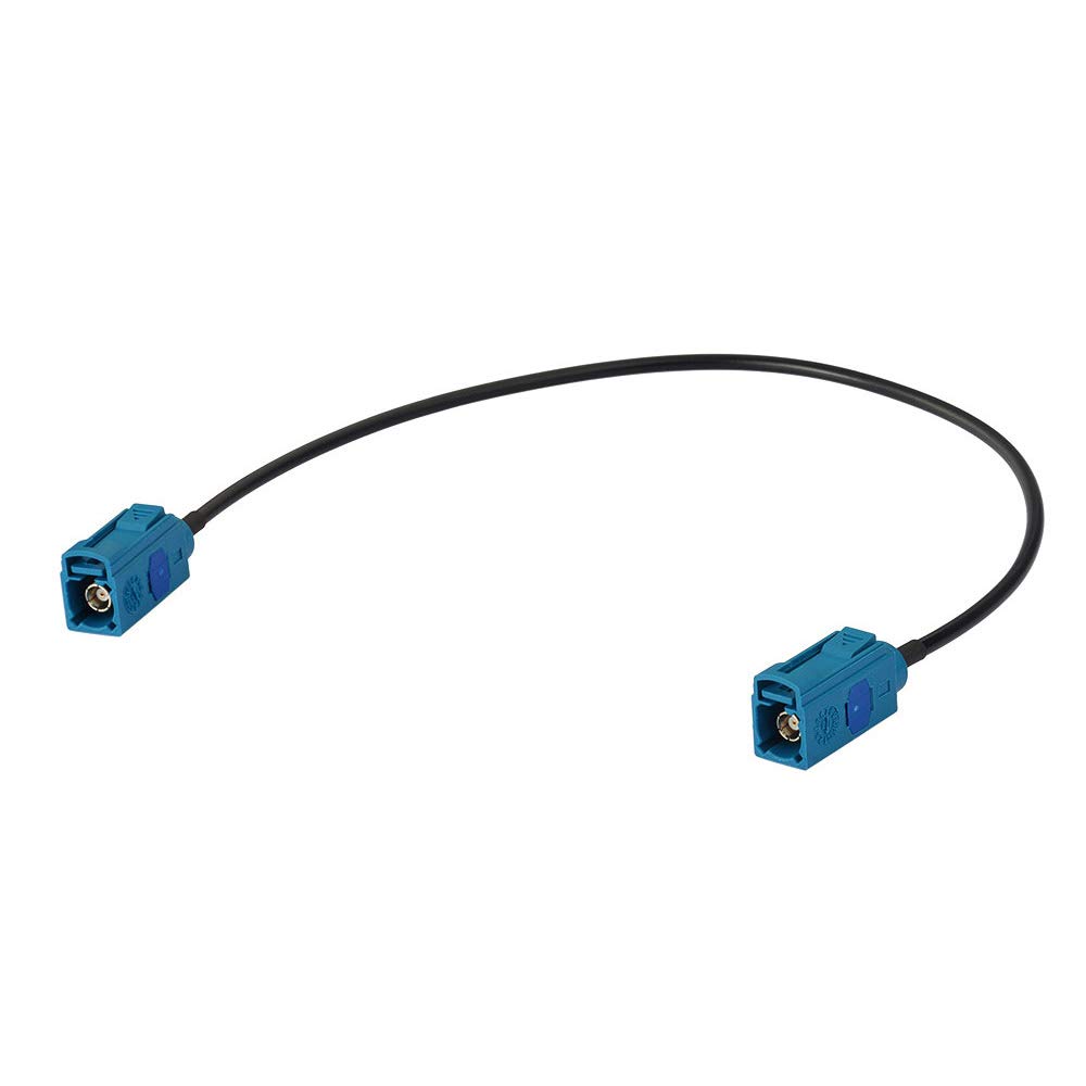 Bingfu Fakra Z Female to Female Vehicle Antenna Adapter Cable 30cm (12 inch) - Compatible with Car Stereo, Android Head Unit, GPS Navigation, FM/AM Radio, Sirius XM Satellite, 4G LTE & Bluetooth Modules - Perfect for Car Audio Upgrades and Signal Boosting