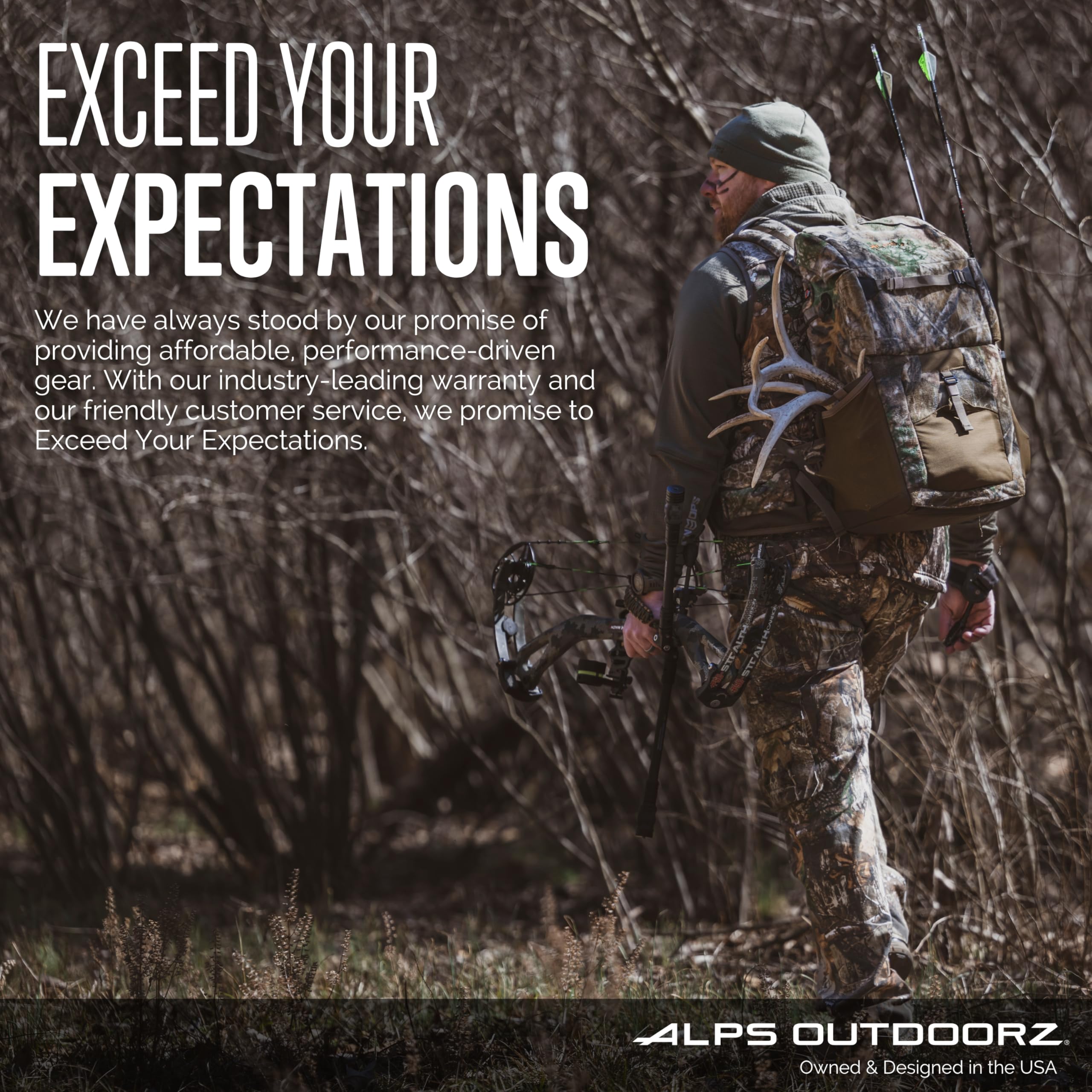 ALPS OutdoorZ Unisex Adult Pursuit Pack - 44L Coyote Brown Hunting Backpack for Hiking, Camping & Outdoor Adventures | Durable Daypack with Multiple Pockets