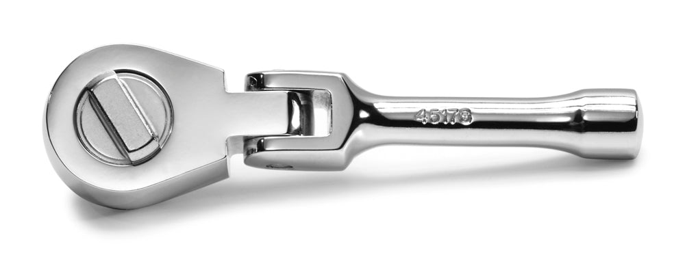 5 3/8 Drive Professional Flex Stubby Ratchet - Heavy Duty Compact Ratchet Wrench for Tight Spaces - Perfect for Automotive Repair, DIY Projects & Mechanical Work