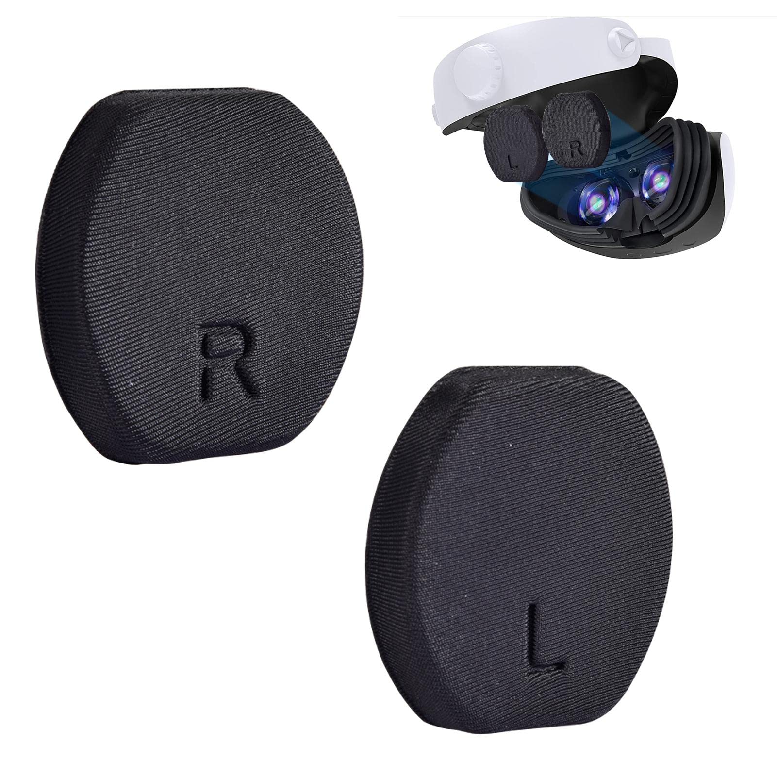 PSVR 2 Lens Cover - Dustproof & Scratch-Resistant Protective Case for PlayStation VR2 (EVA + Fabric Material) - Perfect for Gaming Sessions & VR Headset Storage