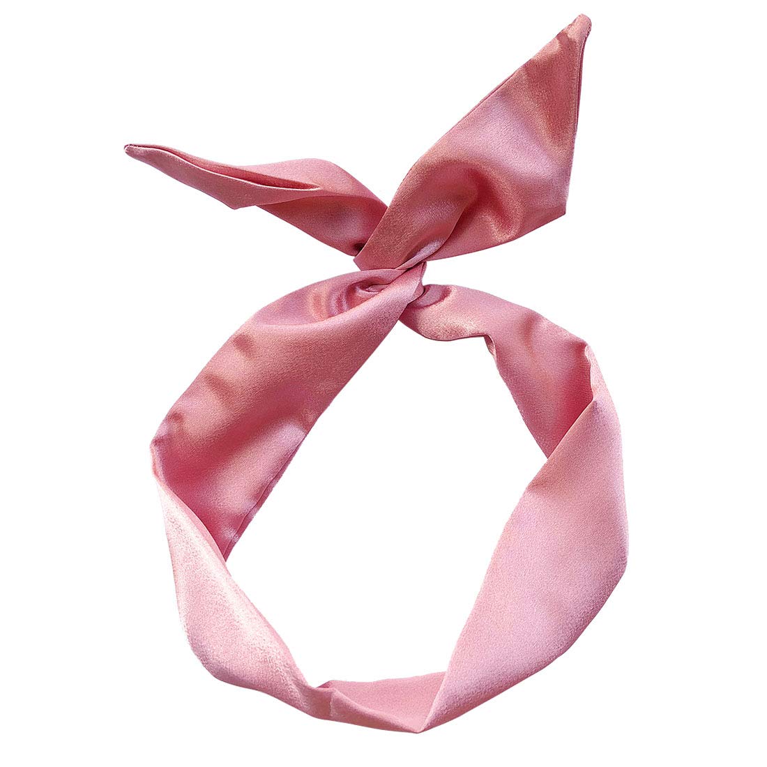 Adjustable Women's Bow Hair Scarf & Twist Headbands - Fashionable Multi-Use Turban Head Wrap for Girls & Ladies (Pink) | Perfect for Beach, Workout, Yoga & Everyday Styling