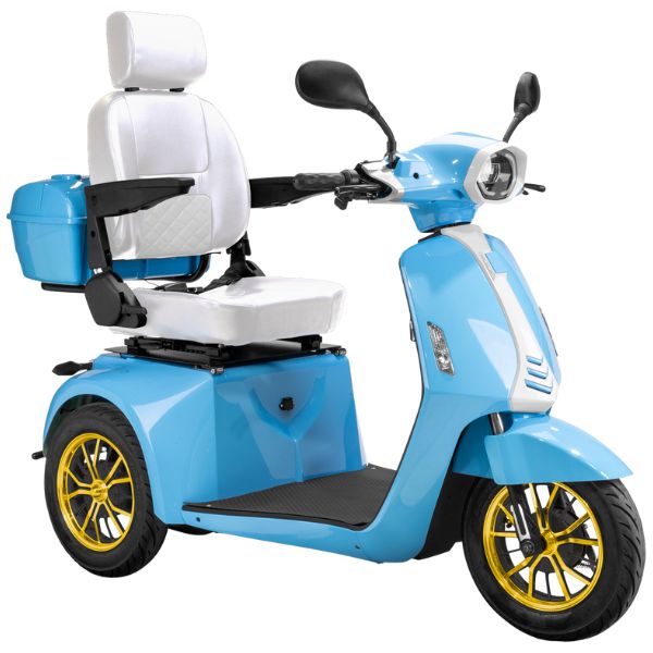 Premium Heavy Duty 3-Wheel Mobility Scooter for Adults - Lightweight & Foldable Electric Scooter with Long Battery Life - Ideal for Seniors, Travel, Shopping & Outdoor Activities