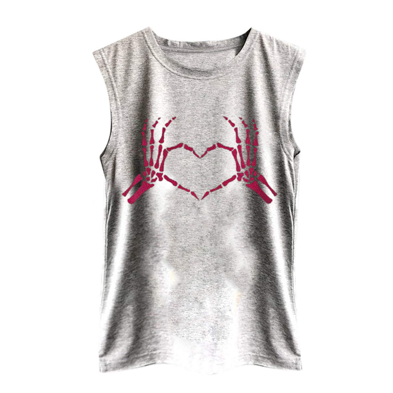 Women's Summer Sleeveless Tank Top - Casual Round Neck Tunic Blouse for Beach, Vacation & Easter Outfits | Lightweight Breathable Tee for Hot Weather