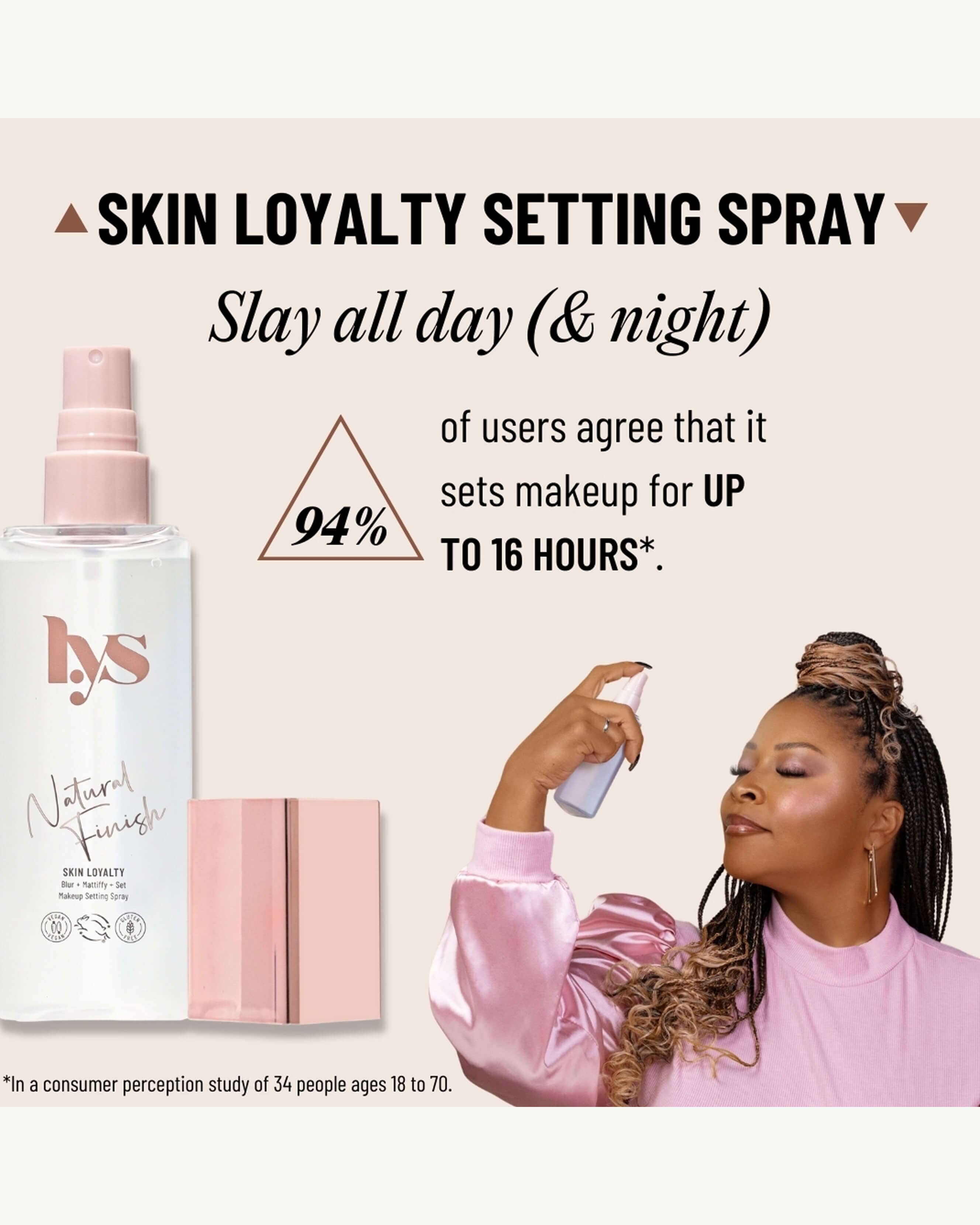 Skin Loyalty Natural Finish Matte Setting Spray - Long-Lasting Makeup Setting Spray for Oily & Combination Skin | Perfect for Daily Use & Special Occasions