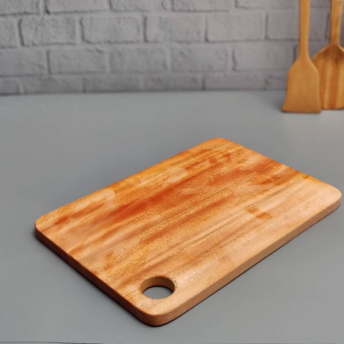 Organic Neem Wood Chopping Board - Natural Antibacterial Cutting Board for Kitchen - Perfect for Chopping Vegetables, Fruits, and Meats - Ideal for Home Cooking and Professional Kitchens