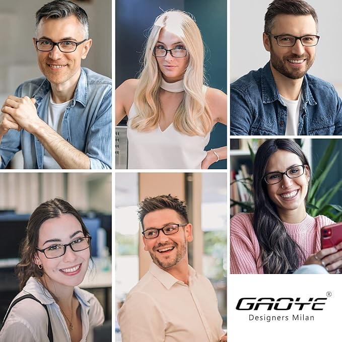 Blue Light Reading Glasses for Men & Women - Computer & Office Use