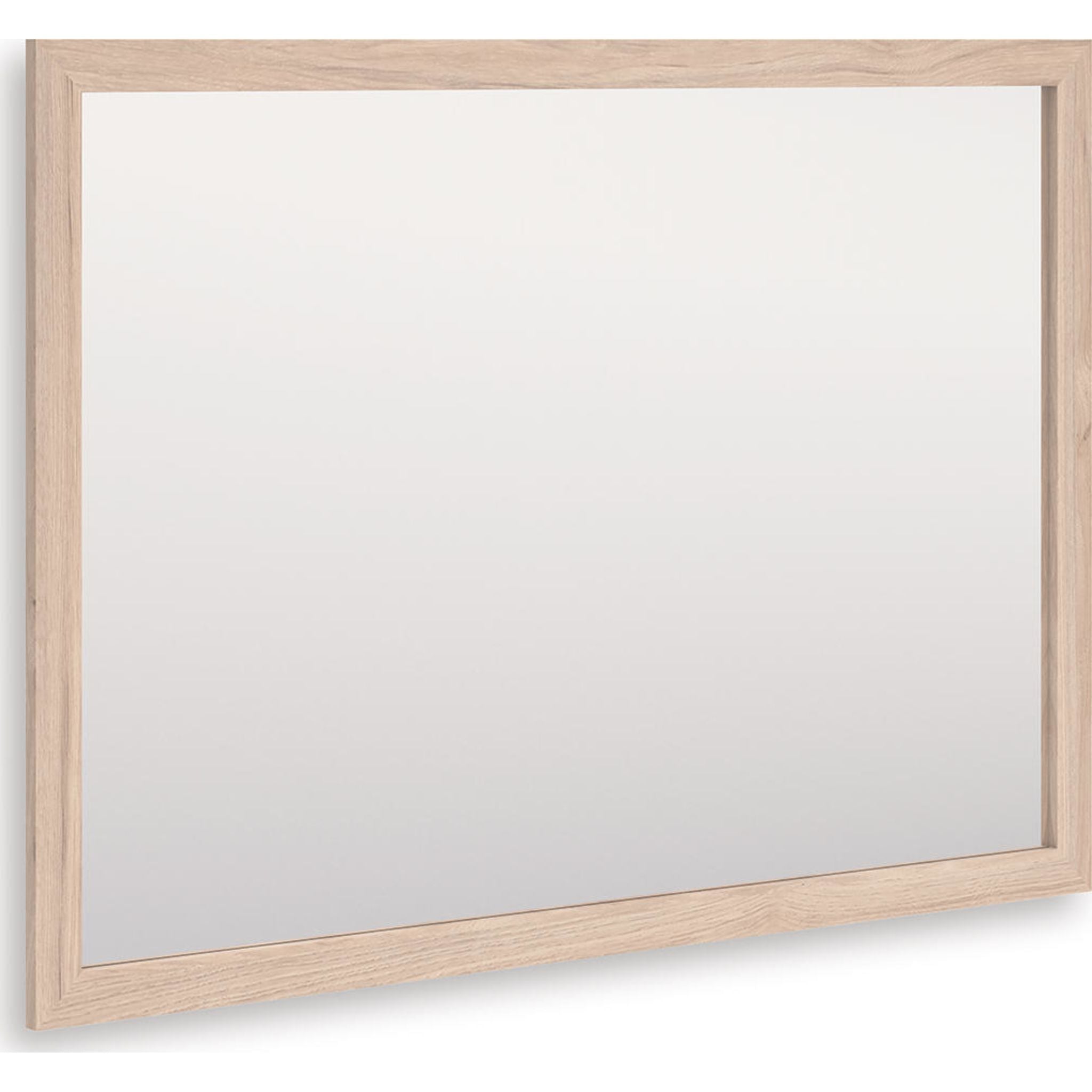 Arloster Full-Length Floor Mirror with Tan Frame - Perfect for Bedroom, Living Room, and Dressing Area Decor