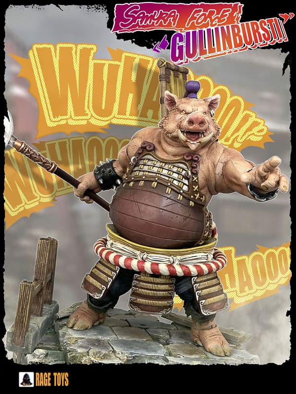 Fury Toys 1/12 Scale 7-inch Rage Samurai Force Gullinbursti Action Figure - Pre Order - Collectible Anime Warrior Model for Display & Battle Scenes