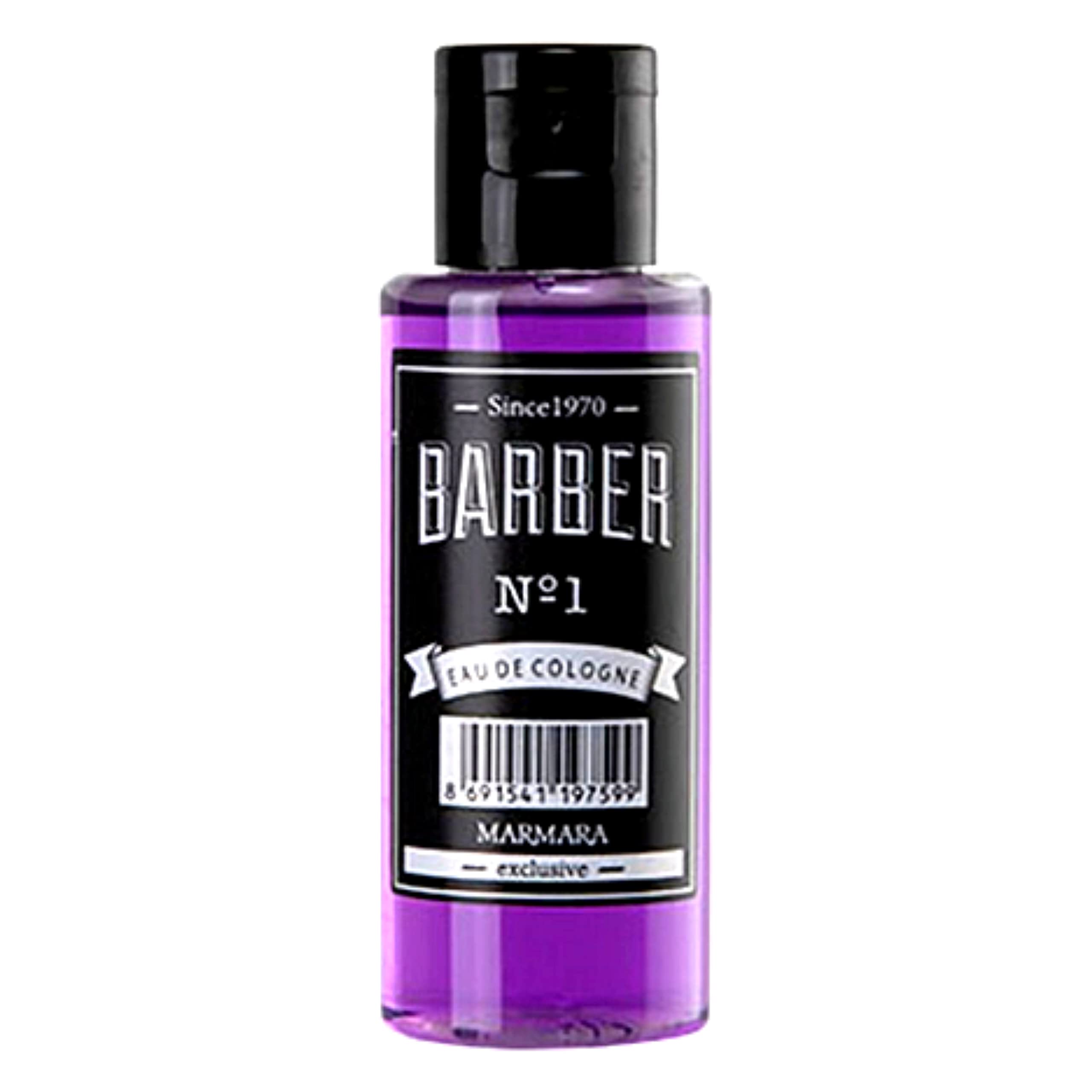 Marmara Barber Cologne No.1 Purple - 50ml Cologne for Men, Classic Barbershop Scent, Long-Lasting Fragrance | Perfect for Grooming, Shaving & Special Occasions
