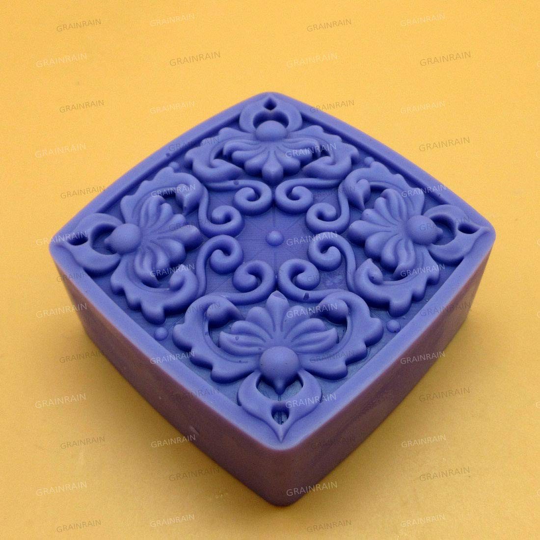 Square Flower Silicone Soap Molds - 6 Pack Reusable DIY Soap Making Kit for Handmade Soap Bars, Candles & Bath Bombs - Perfect for Crafting, Gifts & Home Spa Decor