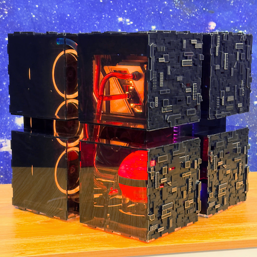 Star Trek Borg Fusion Cube ATX PC Case - Unique Gaming Computer Case for Sci-Fi Fans | Perfect for Conventions, Gaming Setups & Collectors