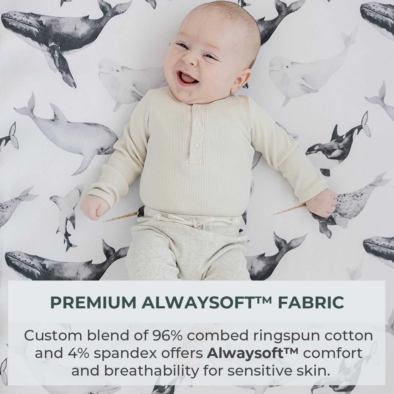 Pobi Baby Soft Neutral Blanket - Premium 100% Cotton Toddler Quilt for Boys & Girls | Ultra Soft & Warm Nursery Blanket | Perfect for Crib, Stroller & Baby Shower Gift (Seaside Blue)