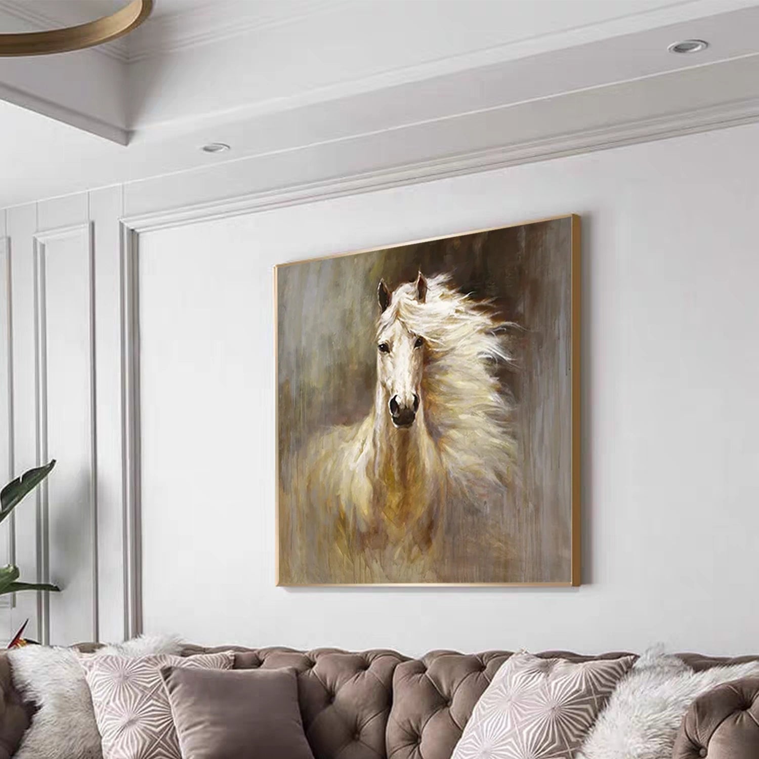 Animal Art Painting #AP162 - Handmade Canvas Wall Decor for Living Room, Bedroom & Office - Wildlife & Nature Inspired Artwork