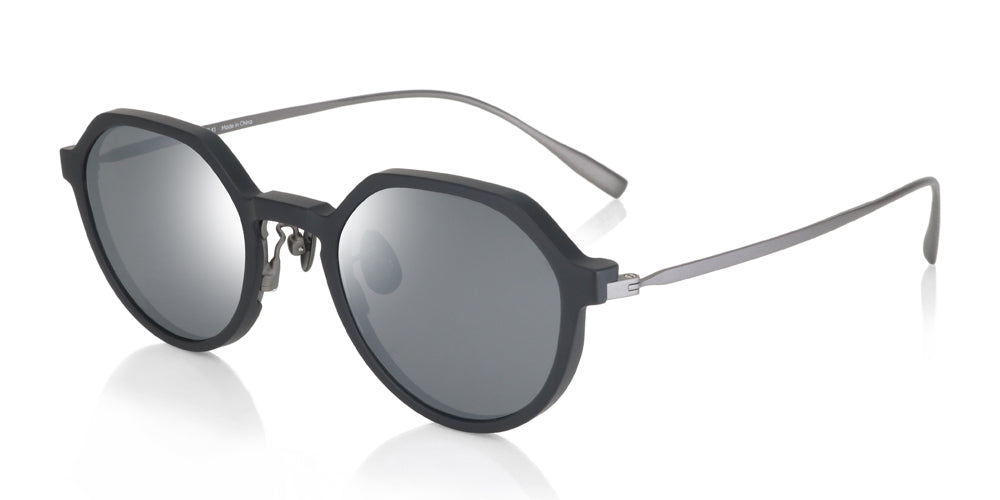 JINS x Snow Peak JINS Switch Titanium 017 Sunglasses - Lightweight Polarized Titanium Frame for Outdoor Activities, Hiking, and Travel
