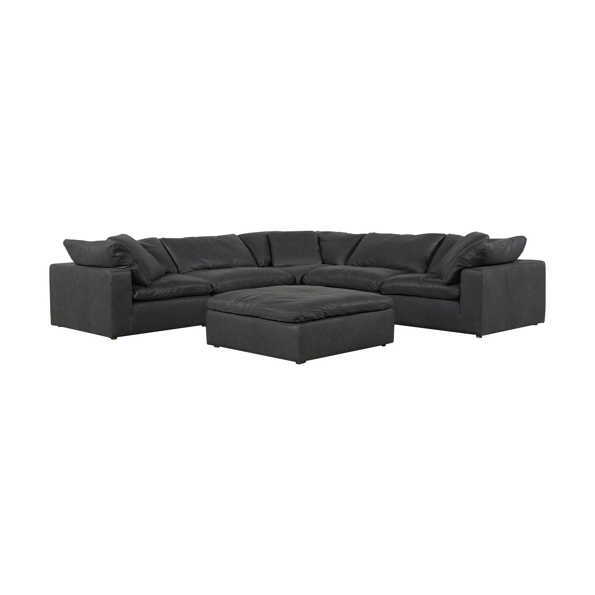 Premium Clay Nubuck Leather Slipper Chair - Black - Modern Comfort for Living Room, Bedroom & Office