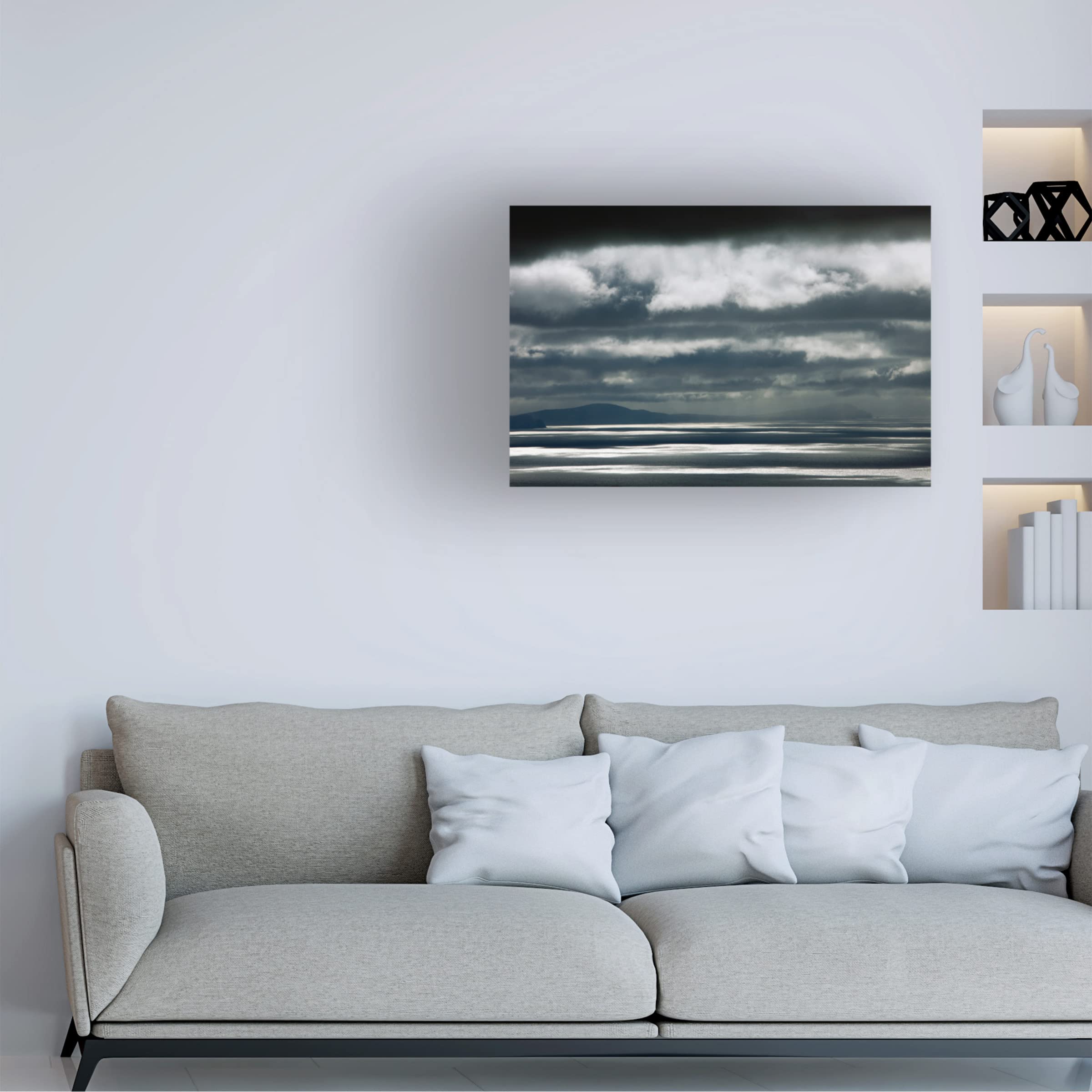Vincent Leprince 'Ivenragh Peninsula' Canvas Wall Art Print - Coastal Landscape Painting for Living Room, Bedroom & Office Decor