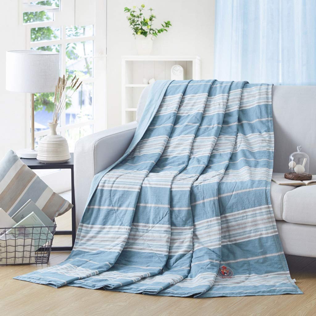 Lightweight Summer Cotton Quilt - Breathable & Removable Double Thin Bed Cover for Hot Weather | Perfect for Air-Conditioned Rooms & Warm Nights