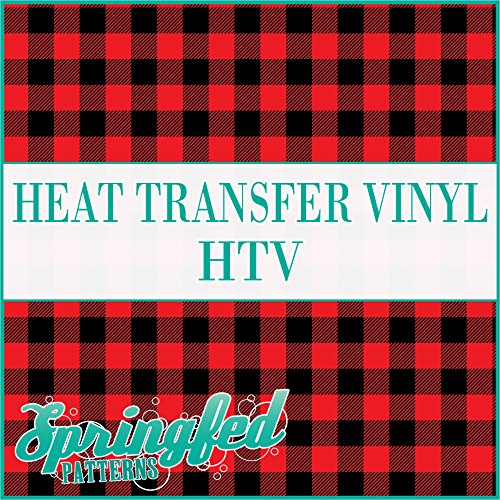 Red & Black Buffalo Plaid Heat Transfer Vinyl (HTV) Roll 12