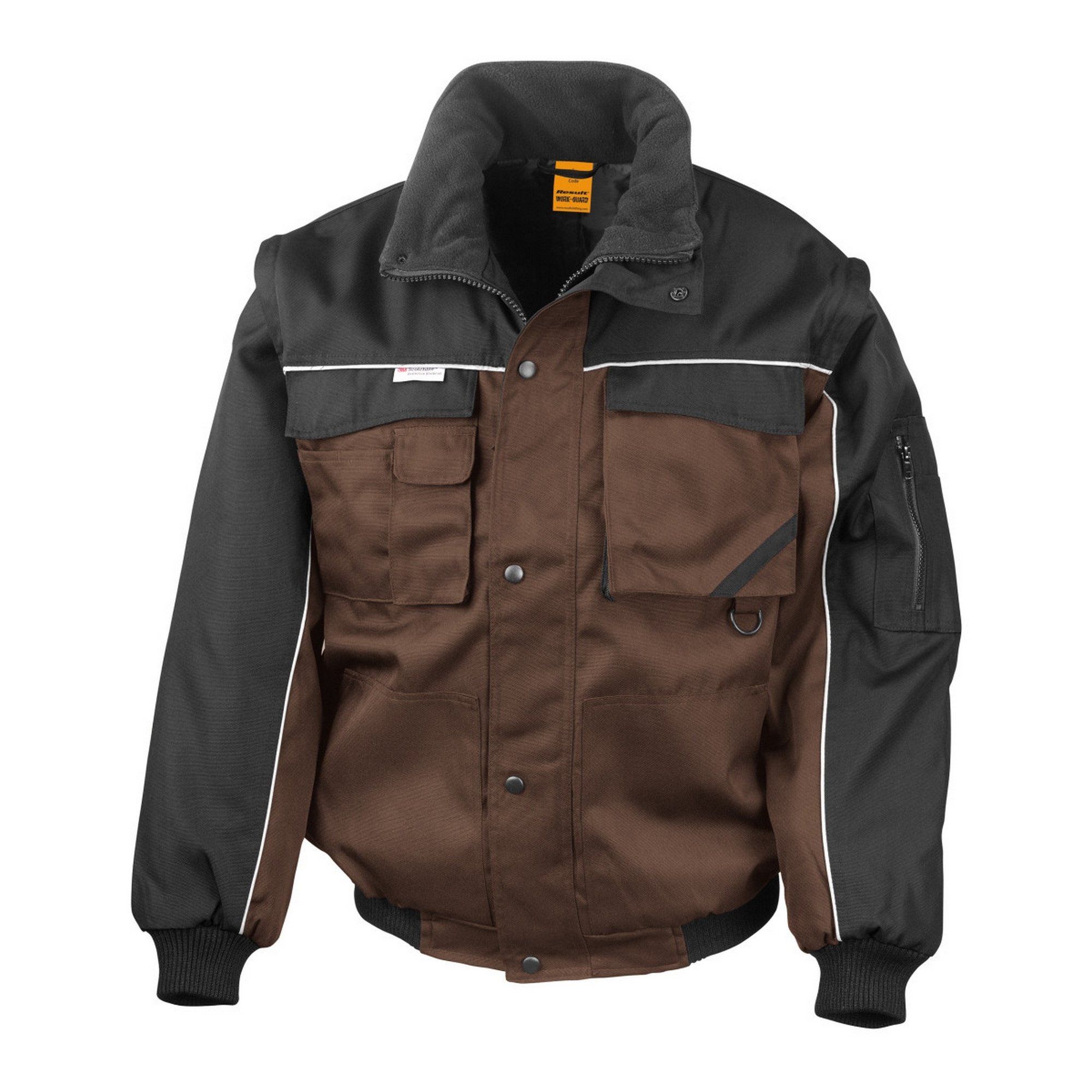 Men's Heavy Duty Waterproof Windproof Work Jacket with Zip Sleeve - Durable Outdoor Workwear for Construction, Hiking & Winter Protection