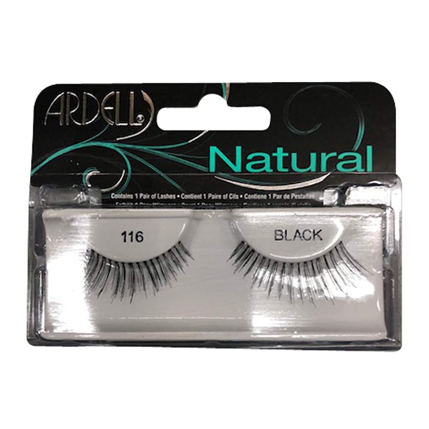 Ardell Fashion Natural Lashes Strip Lash - Black [116] - 1 Pair (Pack of 8) - Cruelty-Free False Eyelashes for Everyday Wear & Special Occasions