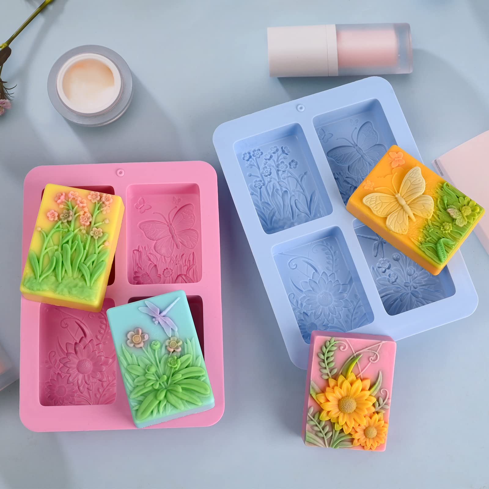 3D Silicone Soap Molds for DIY Crafts, Bath Bombs & Chocolate - Home Baking & Gift Making