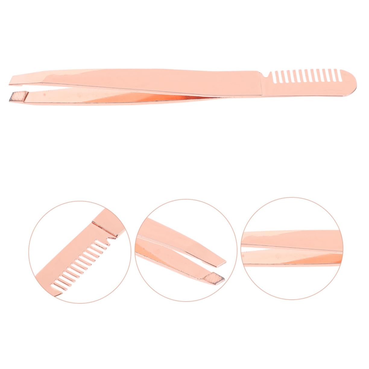 FOMIYES 4-Piece Professional Stainless Steel Eyebrow & Eyelash Kit - Includes Tweezers, Scissors, Lash Comb, and Hair Clippers for Men - Perfect for Lash Lifts, Cluster Lashes, and Precision Grooming at Home or Salon