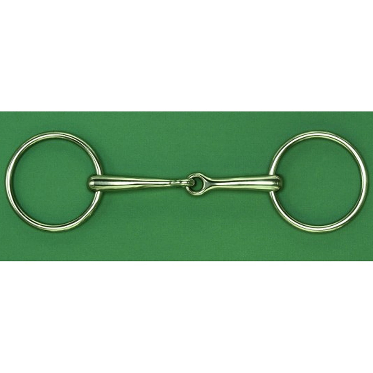 AlBaCon German Silver 14MM Solid Mouth Bradoon with 65mm Rings - Premium Horse Bit for Dressage and Show Jumping
