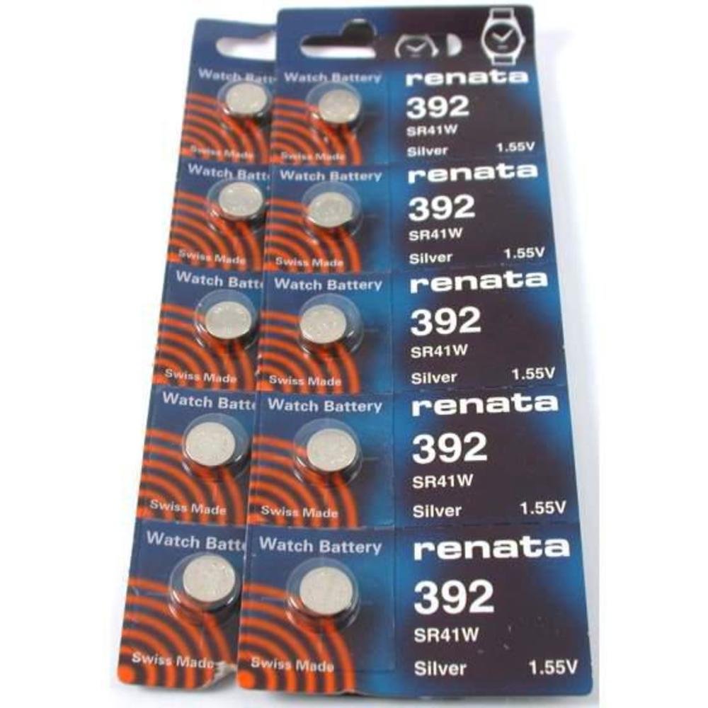 Renata Watch Batteries 10 Pack - Long Lasting Silver Oxide Button Cell Batteries for Watches, Calculators & Small Electronics - Perfect Replacement for Timex, Casio & Seiko Watches