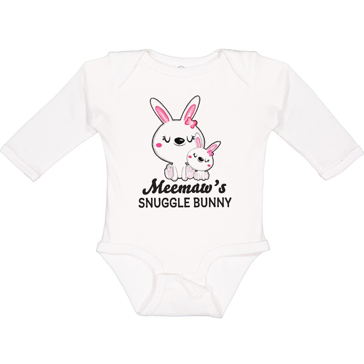 Inktastic Meemaw's Snuggle Bunny Easter Long Sleeve Baby Bodysuit - Cute Easter Outfit for Infants & Toddlers - Perfect for Easter Photos, Family Gatherings & Spring Celebrations