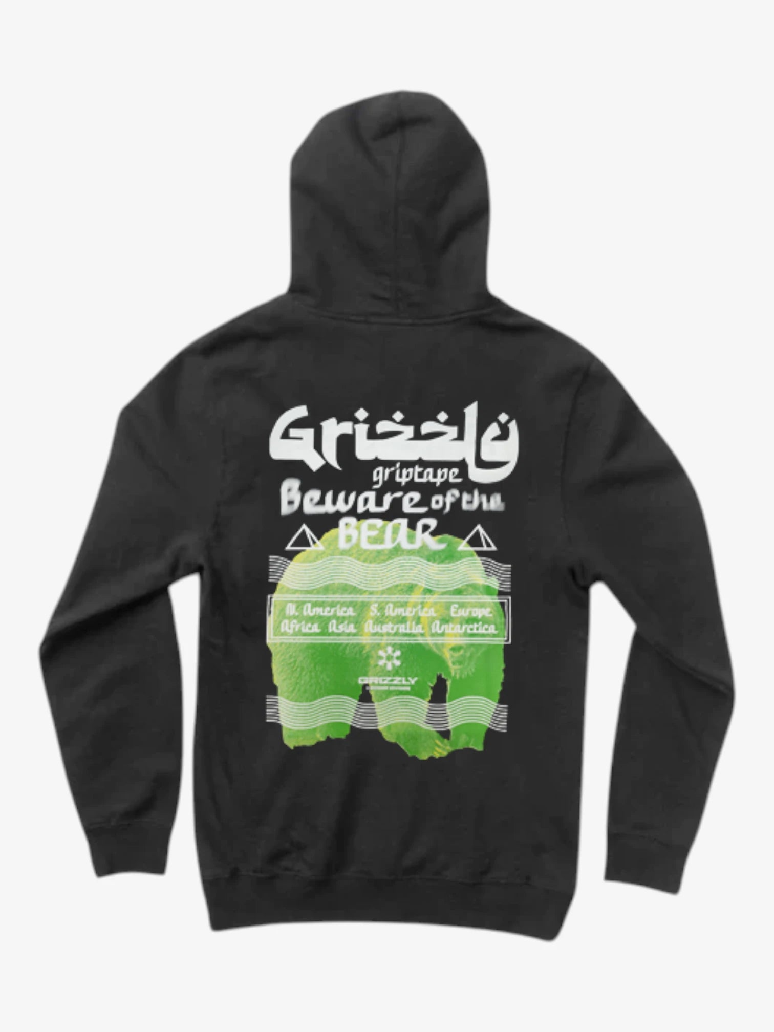 Grizzly Sanskrit Black Hoodie - Cozy Winter Pullover for Men & Women | Perfect for Casual Wear, Outdoor Activities & Street Fashion