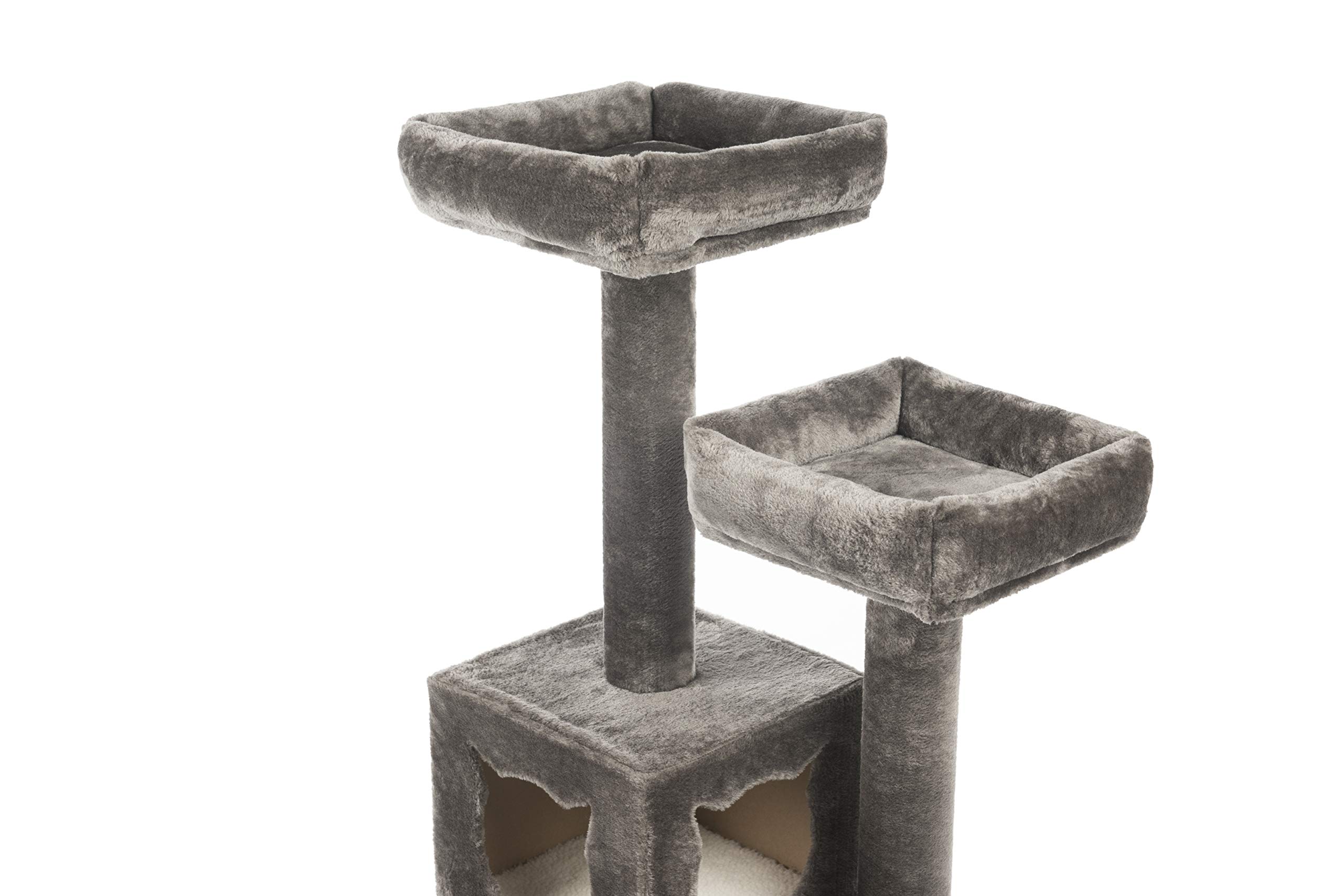 Prevue Pet Products Kitty Power Paws Party Tower Cat Tree Furniture - Multi-Level Playhouse for Kittens & Cats with Scratching Posts, Perches & Hideouts - Perfect for Indoor Play, Exercise & Climbing