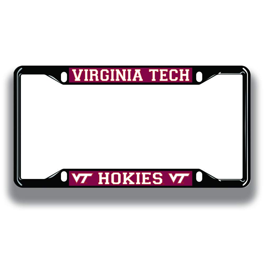 Official NCAA Licensed Black License Plate Frame - Durable Metal Car Accessory for College Sports Fans - Perfect for Tailgating, Game Day & Alumni Pride